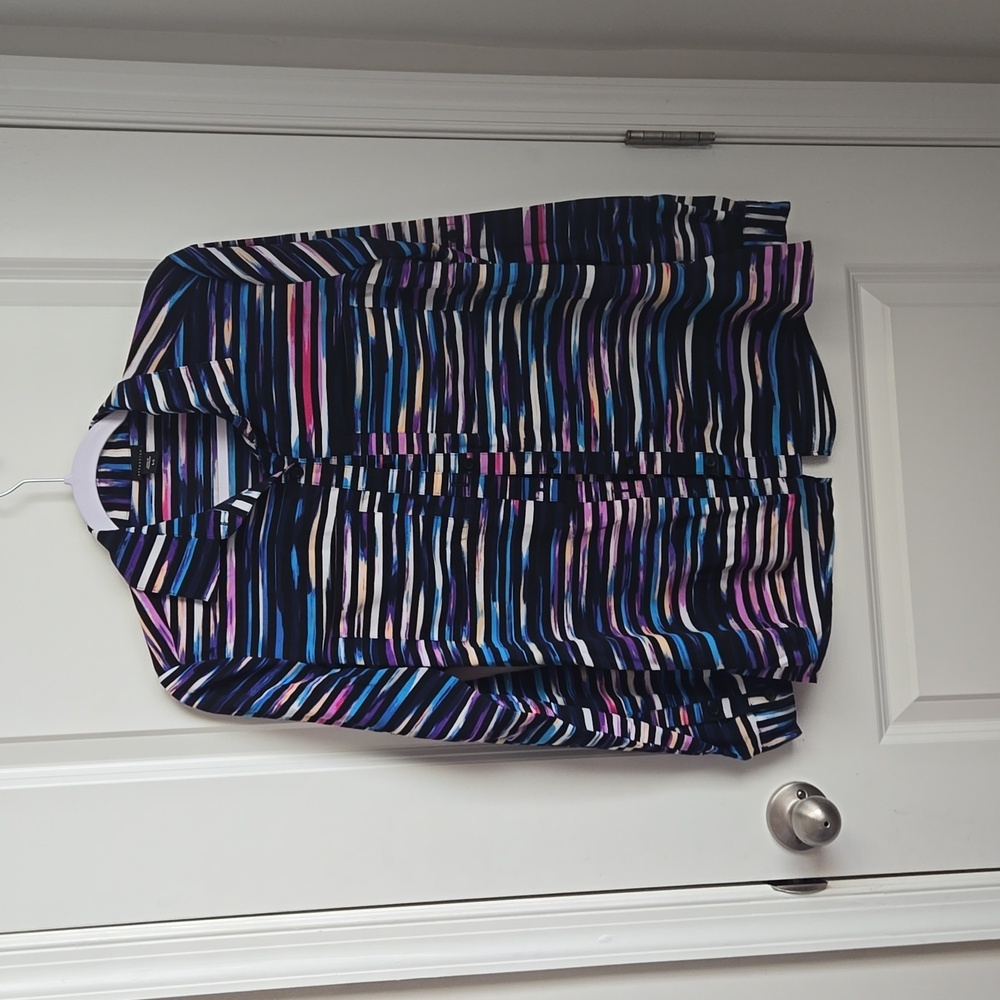Multicolored Blouse by Attention sz small